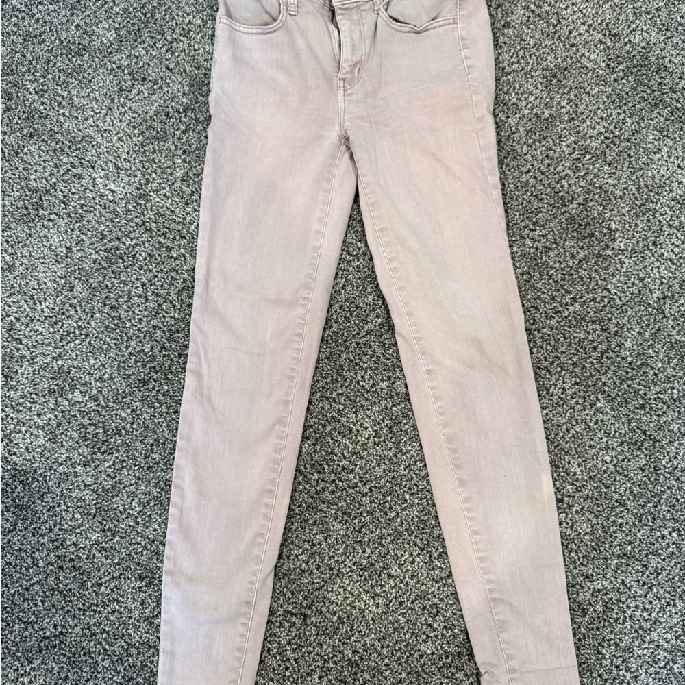 American Eagle Outfitters Women's Soft Pink Skinny Jeans
